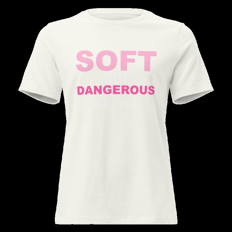 Gorgeous Baddie Soft But Dangerous Women's Tee Vintage White