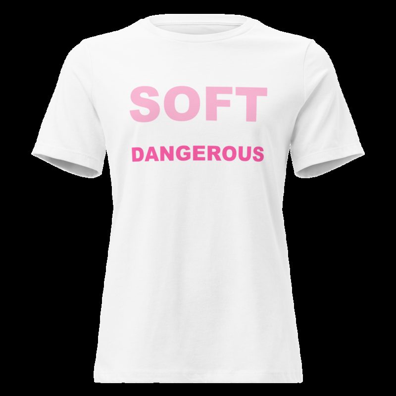 Gorgeous Baddie Soft But Dangerous Women's Tee White