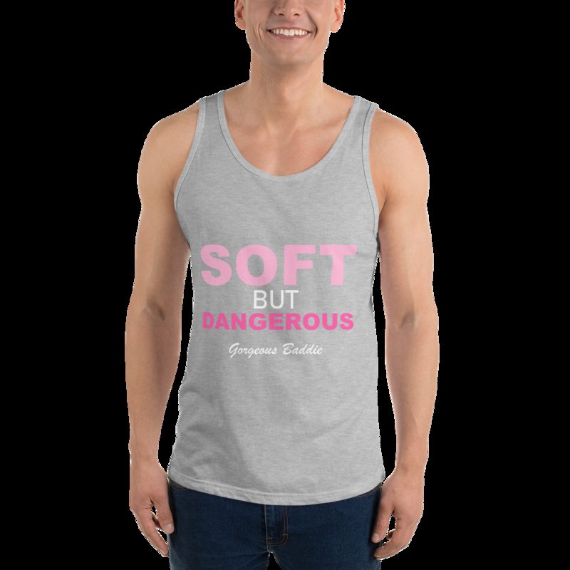 Gorgeous Baddie Soft But Dangerous Tank Athletic Heather