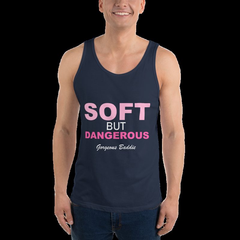 Gorgeous Baddie Soft But Dangerous Tank Navy