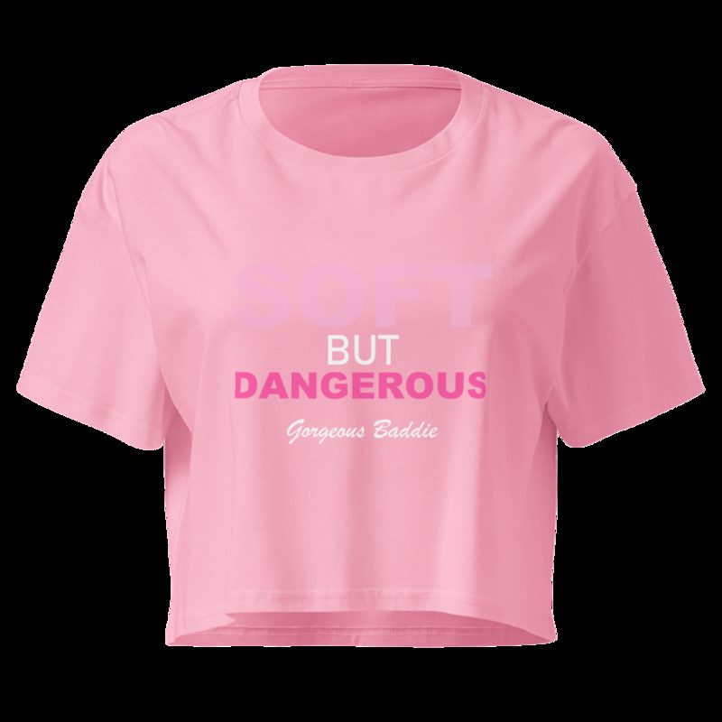 Gorgeous Baddie Soft But Dangerous Crop Top Bubblegum