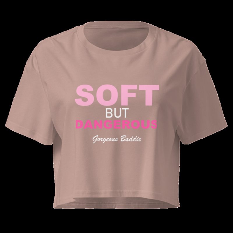 Gorgeous Baddie Soft But Dangerous Crop Top Hazy Pink