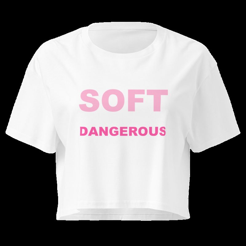 Gorgeous Baddie Soft But Dangerous Crop Top White