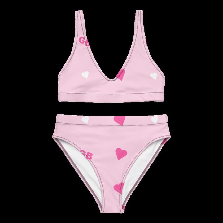 Gorgeous Baddie Hearts Bikini in White