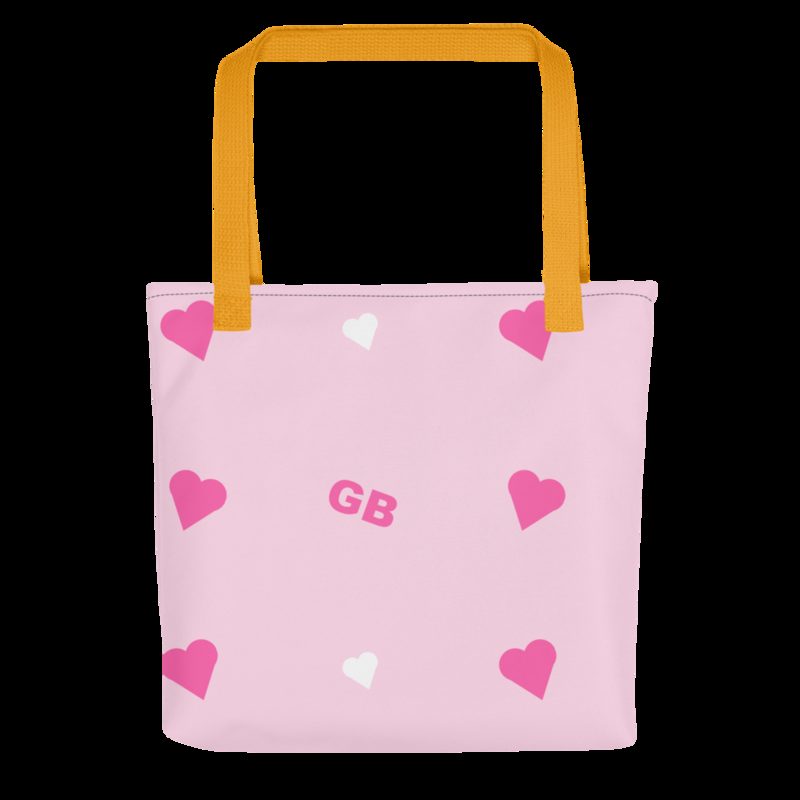 Gorgeous Baddie Hearts Tote Bag Yellow