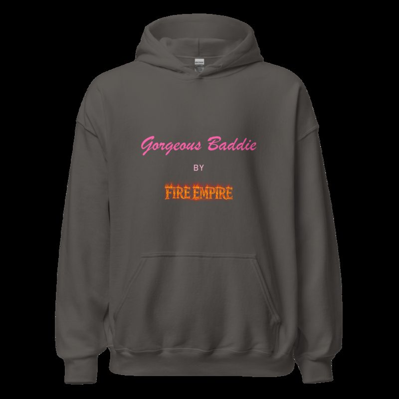 Gorgeous Baddie By Fire Empire Hoodie Charcoal