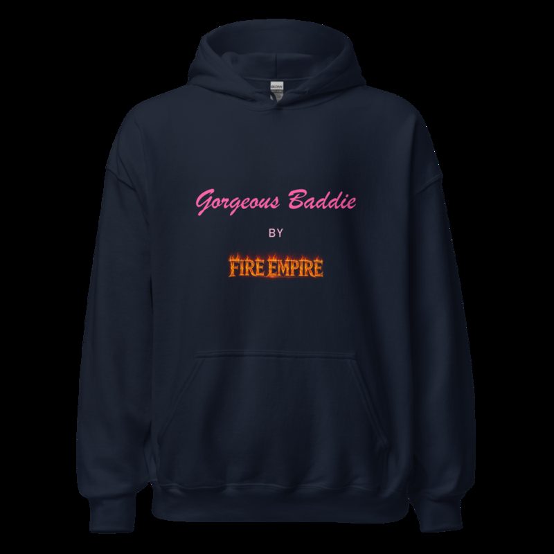 Gorgeous Baddie By Fire Empire Hoodie Navy