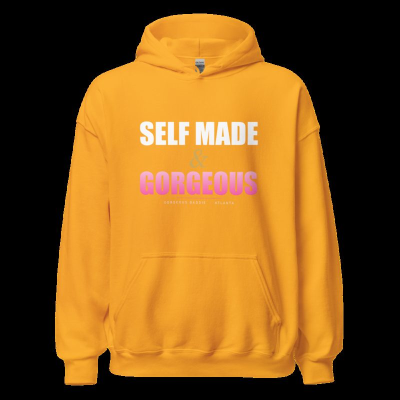 Gorgeous Baddie Self Made Hoodie Gold