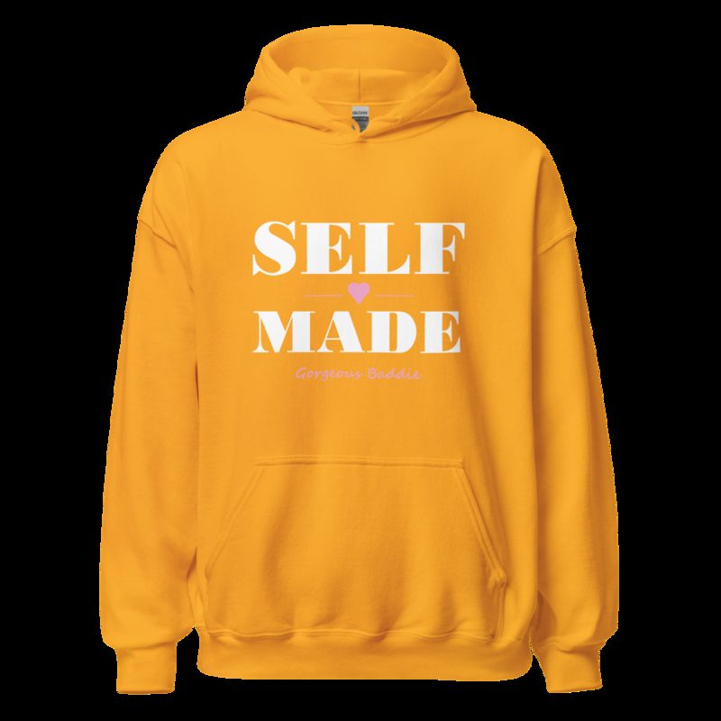 Gorgeous Baddie Self Made Lux Hoodie Gold