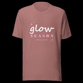 Gorgeous Baddie Glow Season Lux Tee Heather Mauve