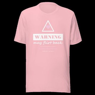 Gorgeous Baddie Warning: May Flirt Back Love Notes Tee Pink