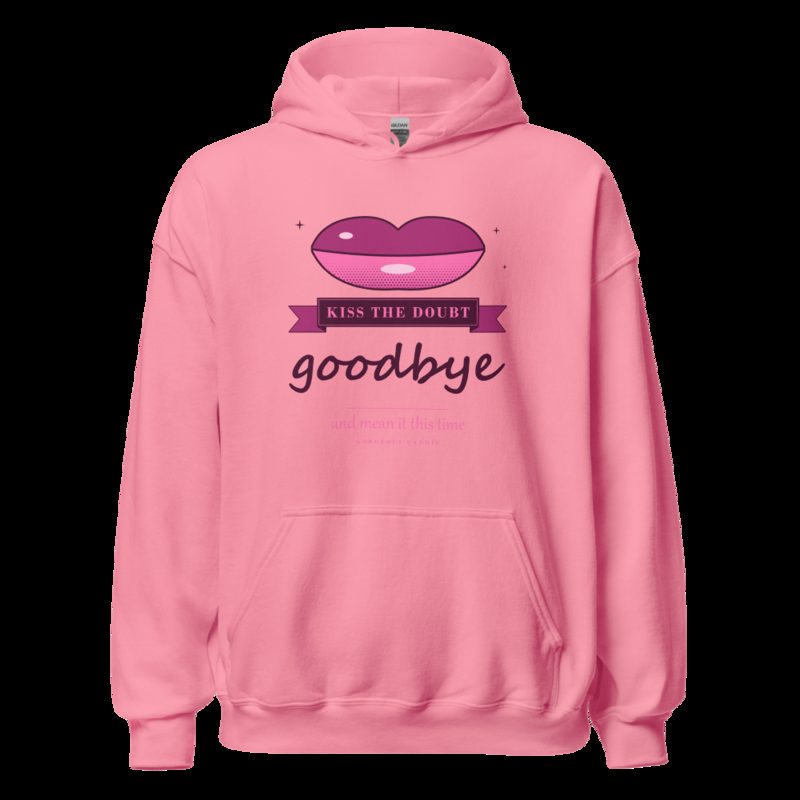 Gorgeous Baddie Kiss The Doubt Goodbye Boutique Hoodie White Azalea