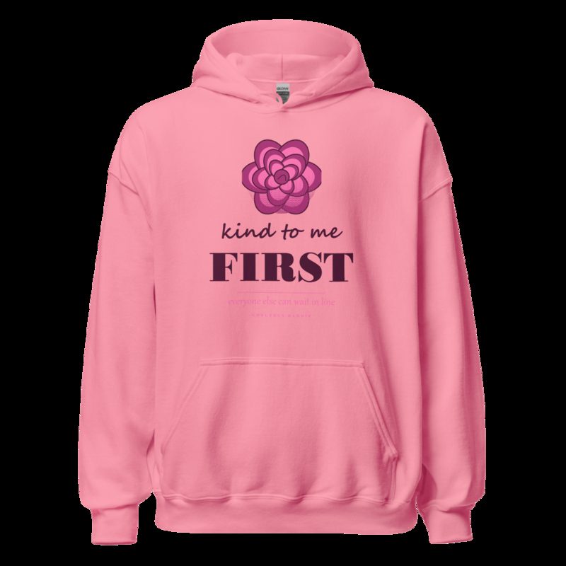 Gorgeous Baddie Kind To Me First Boutique Hoodie White Azalea