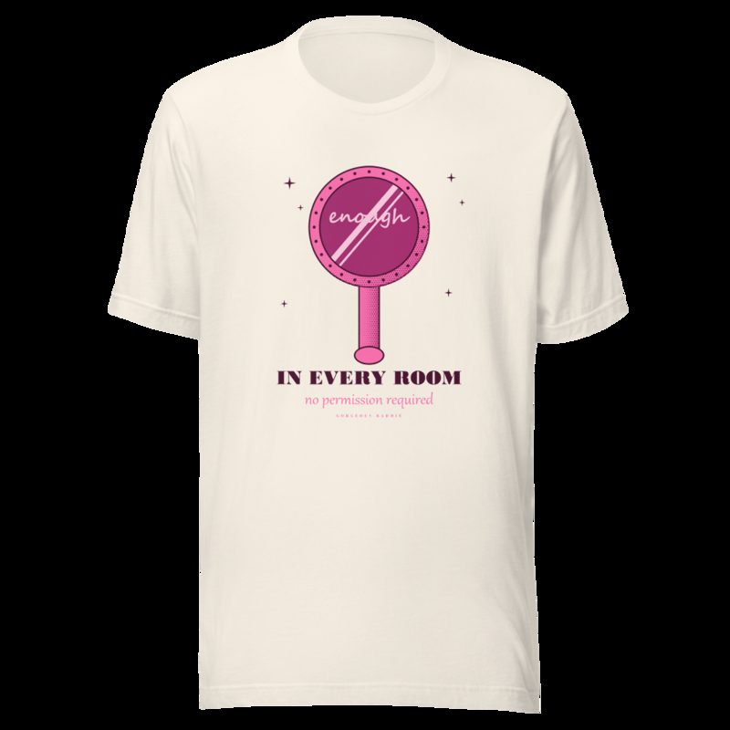Gorgeous Baddie Enough In Every Room Boutique Tee White Vintage White