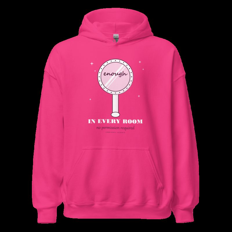 Gorgeous Baddie Enough In Every Room Boutique Hoodie Heliconia