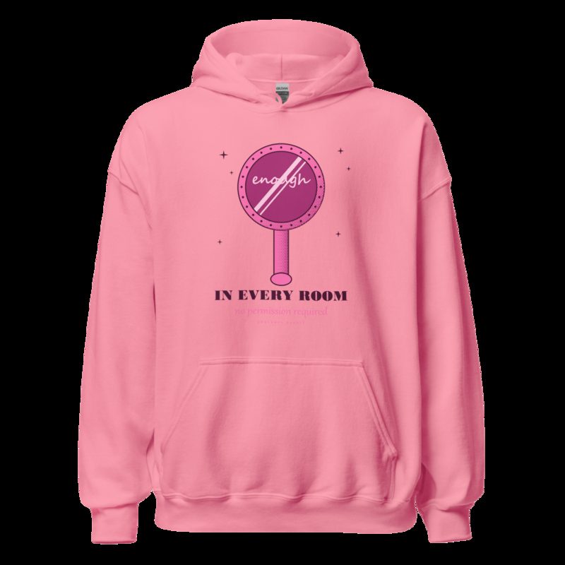 Gorgeous Baddie Enough In Every Room Boutique Hoodie White Azalea