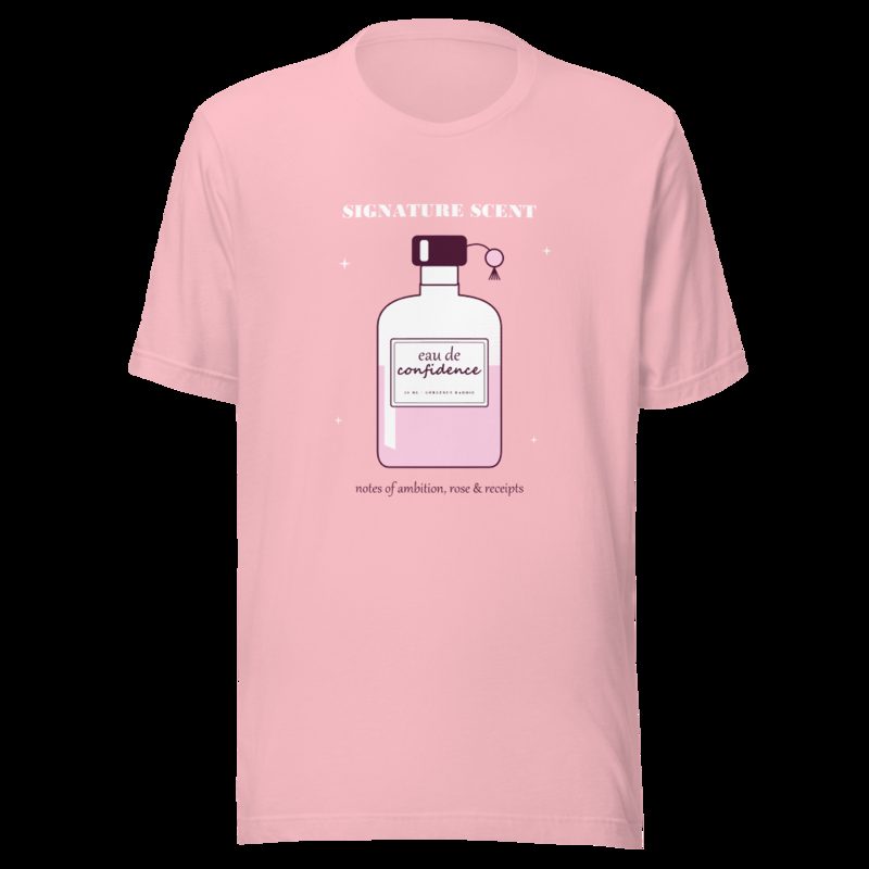 Gorgeous Baddie Signature Scent Confidence Boutique Tee Pink