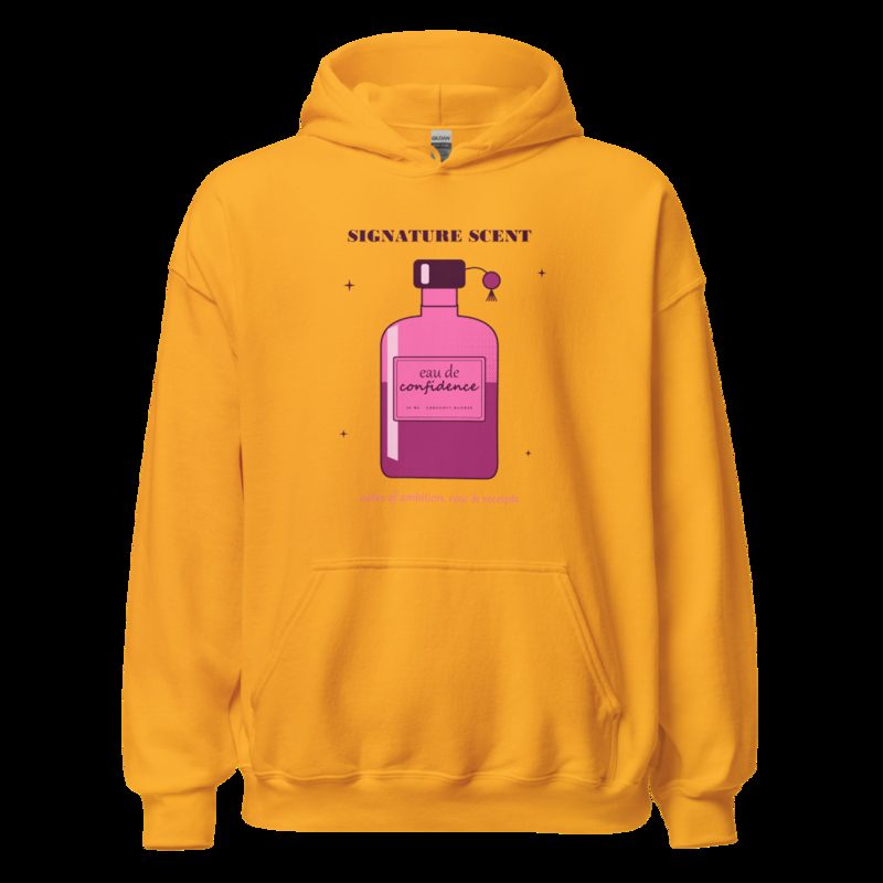 Gorgeous Baddie Signature Scent Confidence Boutique Hoodie White Gold