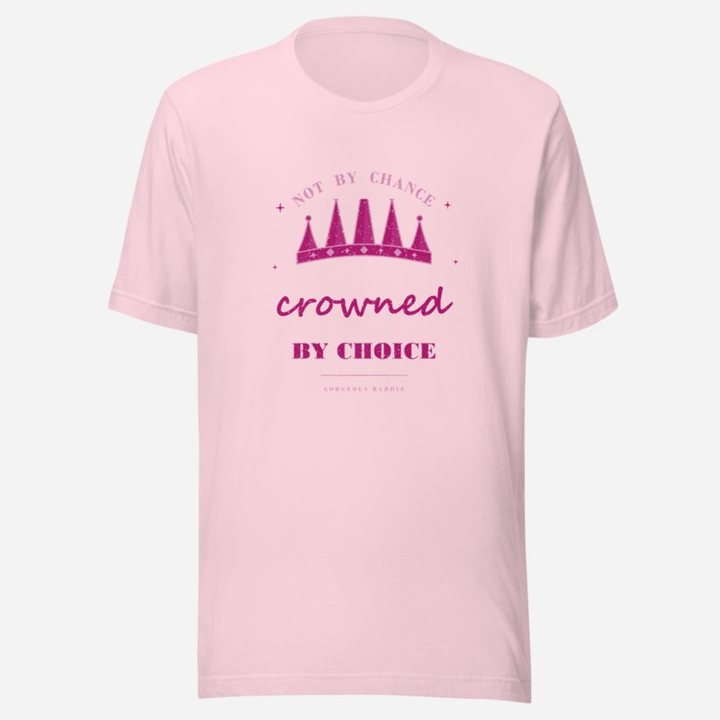 Gorgeous Baddie Crowned By Choice Boutique Tee in Soft Pink