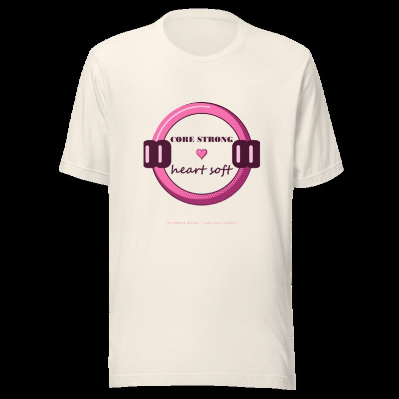 Gorgeous Baddie Core Strong Heart Soft Boutique Tee White Vintage White