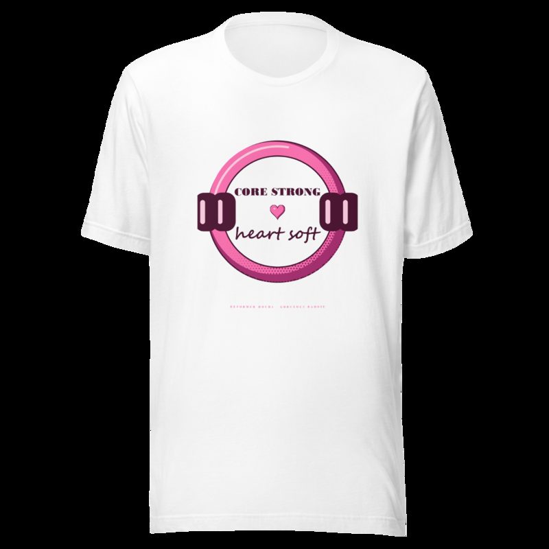 Gorgeous Baddie Core Strong Heart Soft Boutique Tee White White