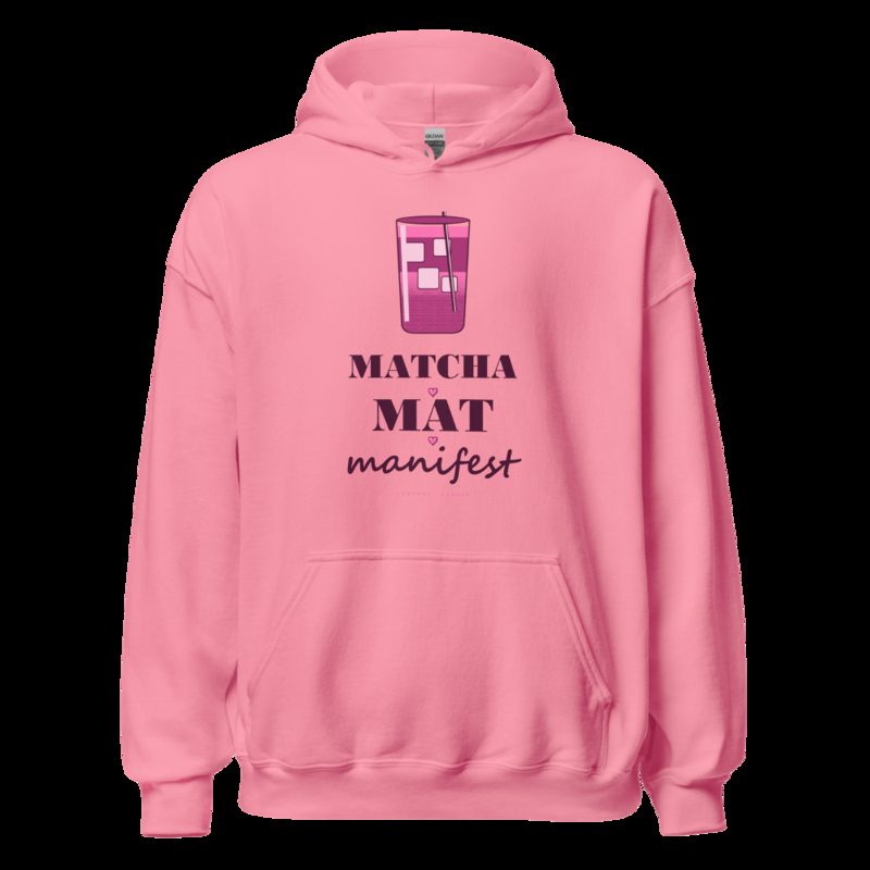 Gorgeous Baddie Matcha Mat Manifest Boutique Hoodie White Azalea