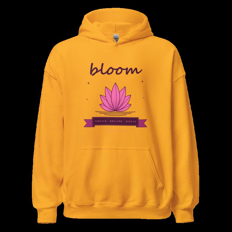 Gorgeous Baddie Stretch Breathe Bloom Boutique Hoodie White Gold