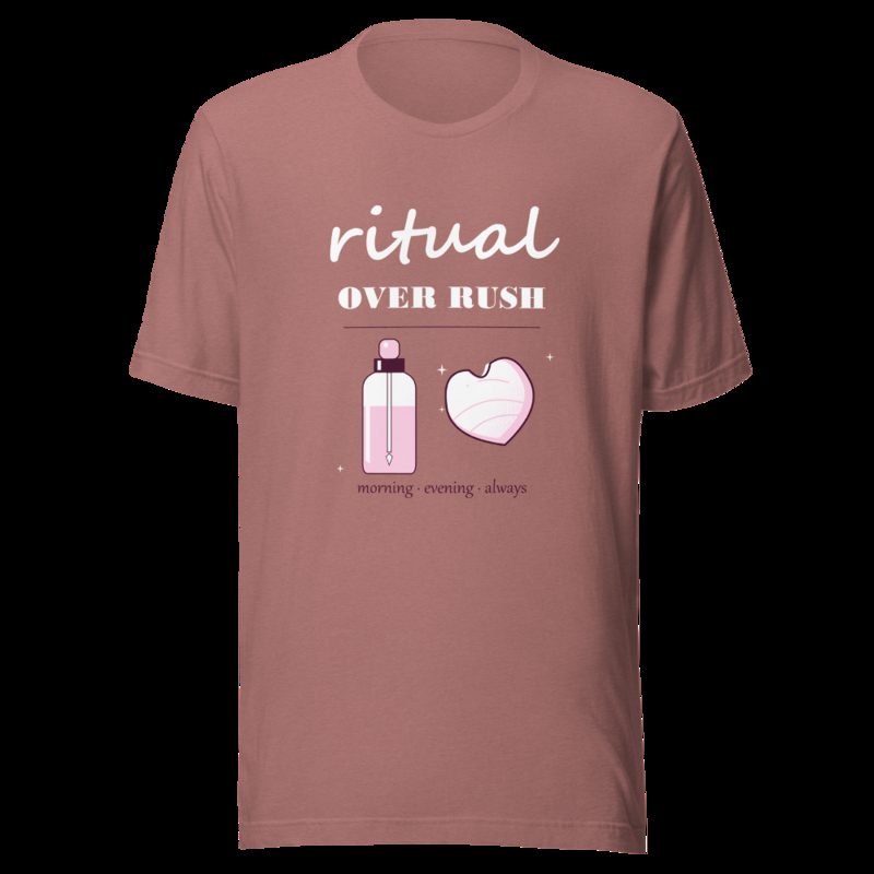 Gorgeous Baddie Ritual Over Rush Boutique Tee Heather Mauve