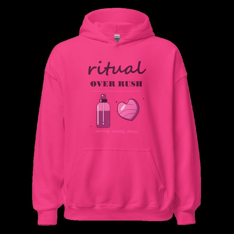 Gorgeous Baddie Ritual Over Rush Boutique Hoodie White Heliconia