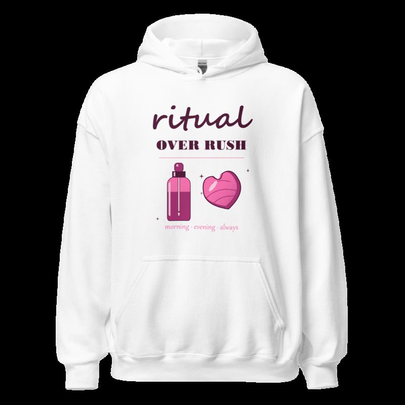 Gorgeous Baddie Ritual Over Rush Boutique Hoodie White White