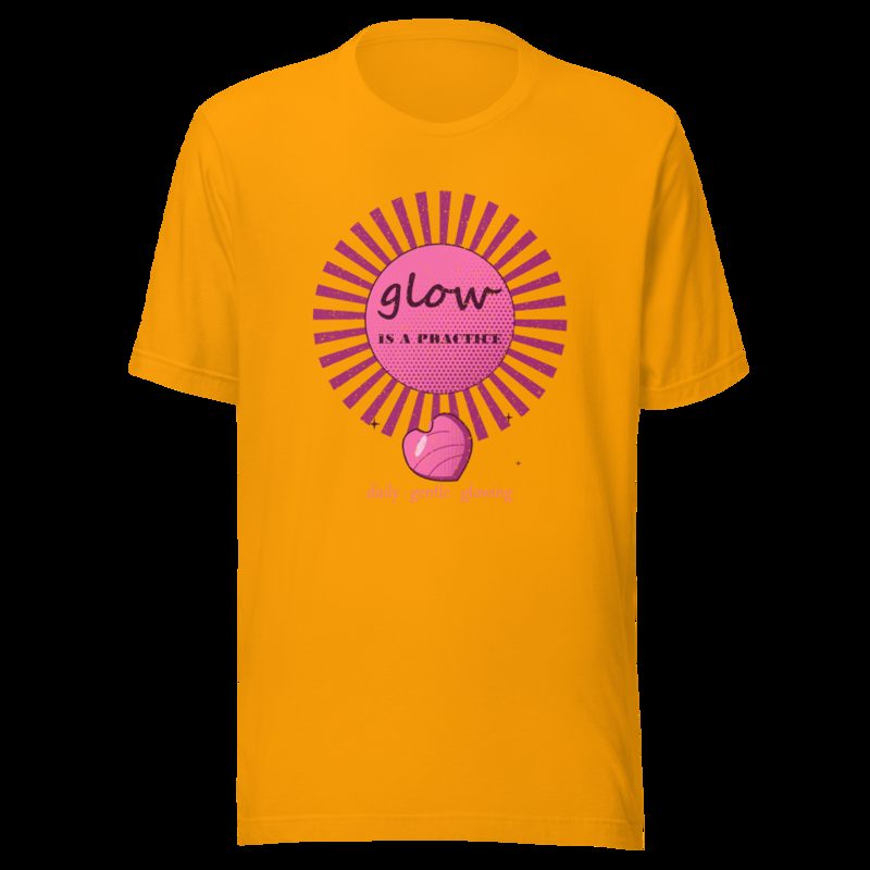 Gorgeous Baddie Glow Is A Practice Boutique Tee White Gold