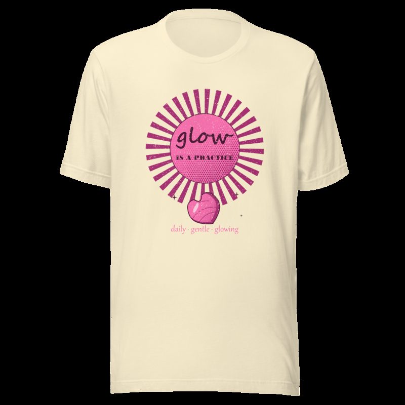 Gorgeous Baddie Glow Is A Practice Boutique Tee White Natural
