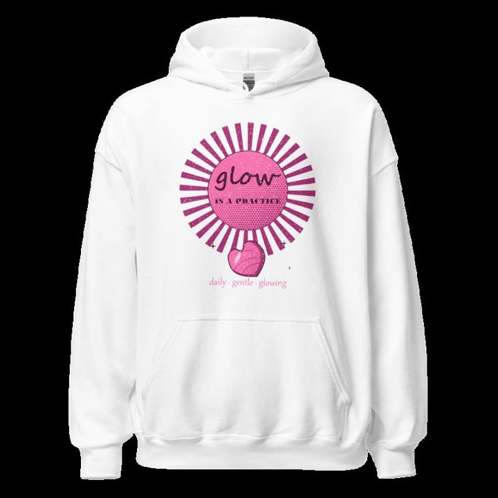 Gorgeous Baddie Glow Is A Practice Boutique Hoodie White in White