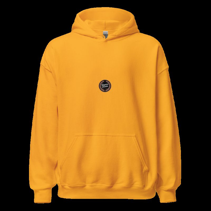 Gorgeous Baddie Rose Crest Hoodie Gold