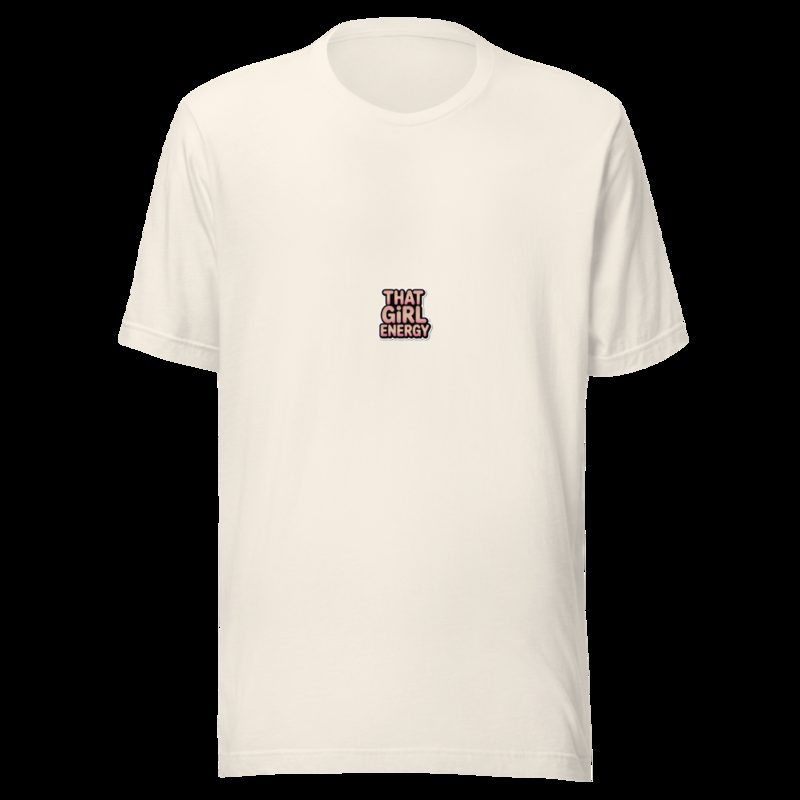 Gorgeous Baddie That Girl Energy Tee Vintage White