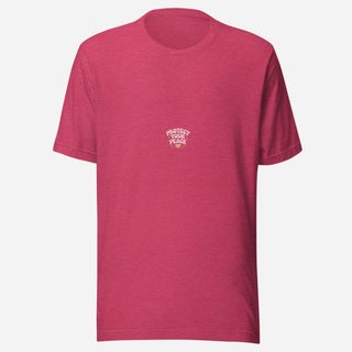 Gorgeous Baddie Protect Your Peace Tee Heather Raspberry