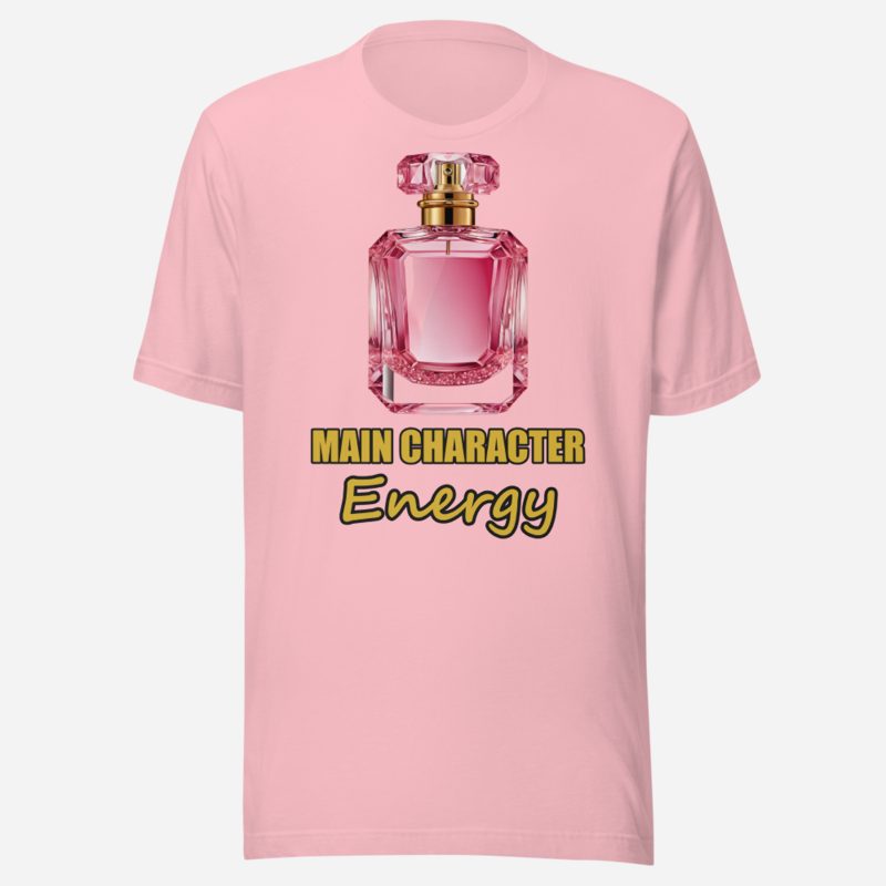 Gorgeous Baddie Main Character Perfume Tee Pink