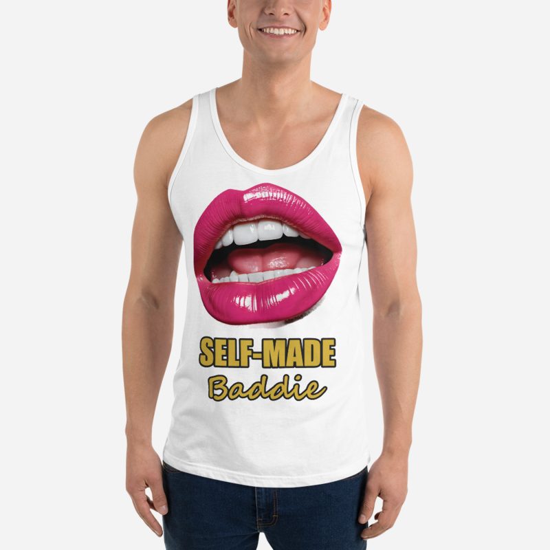 Gorgeous Baddie Self-Made Lips Tank White