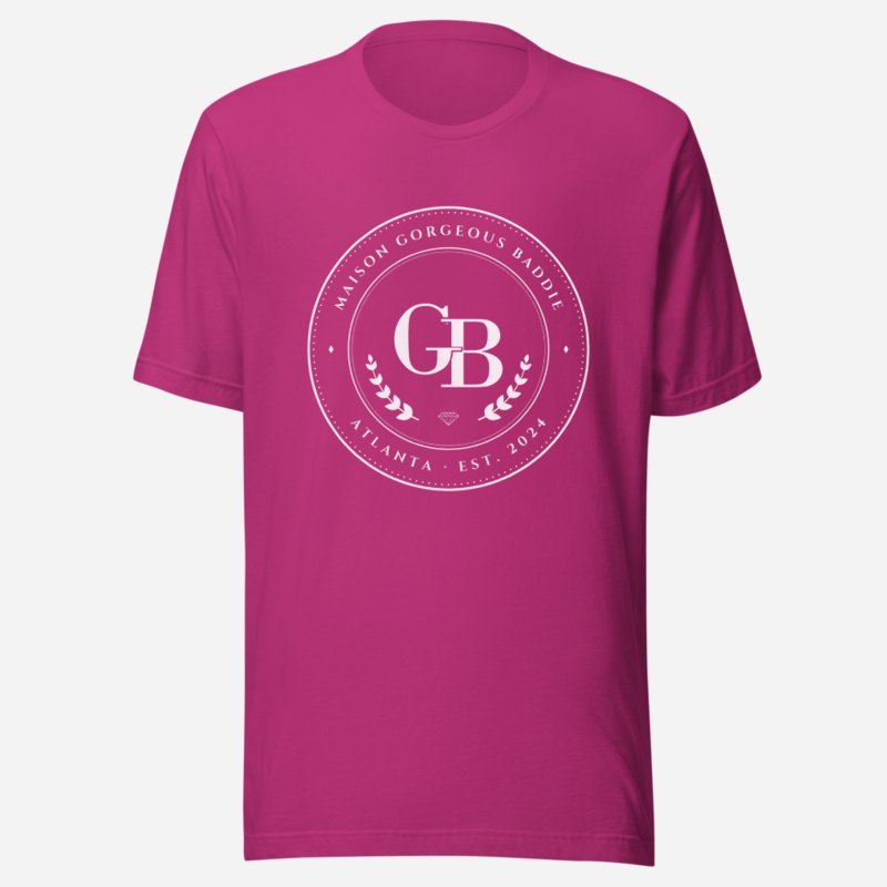 Gorgeous Baddie Maison Medallion Tee in Berry