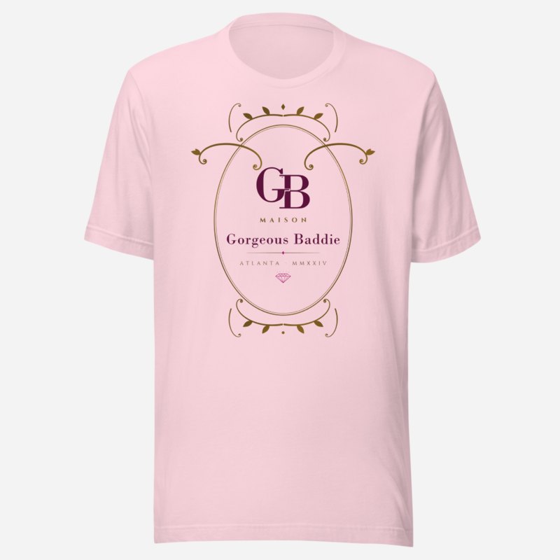 Gorgeous Baddie Maison Baroque Cartouche Tee Soft Pink