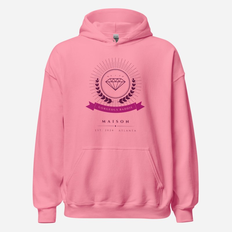 Gorgeous Baddie Maison Heraldic Emblem Hoodie Azalea