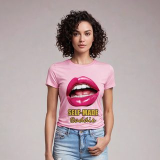 Gorgeous Baddie Self-Made Lips Tee AI model