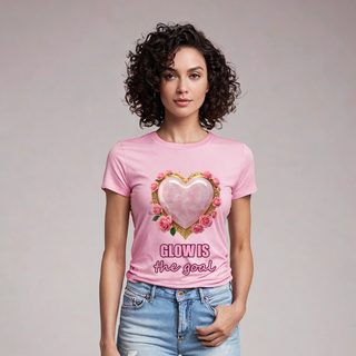 Gorgeous Baddie Glow Is The Goal Tee AI model